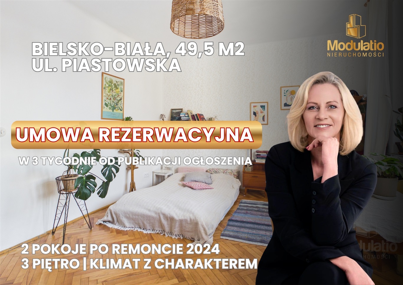 2 pokoje |Bielsko Biała | Piastowska | 3 piętro